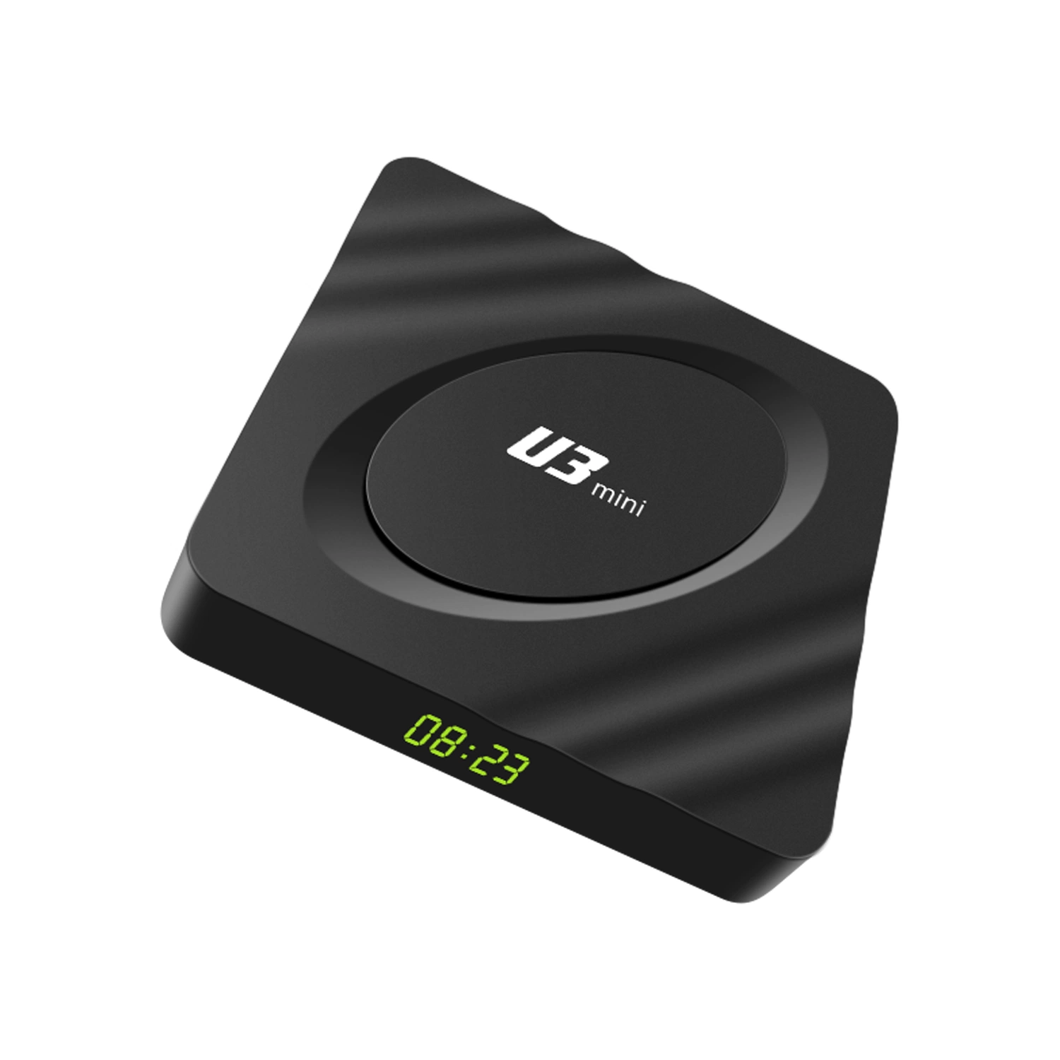 Junuo 2020 Nuevo Modelo U3 Mini Android TV Box Smart Box TV con pantalla LED