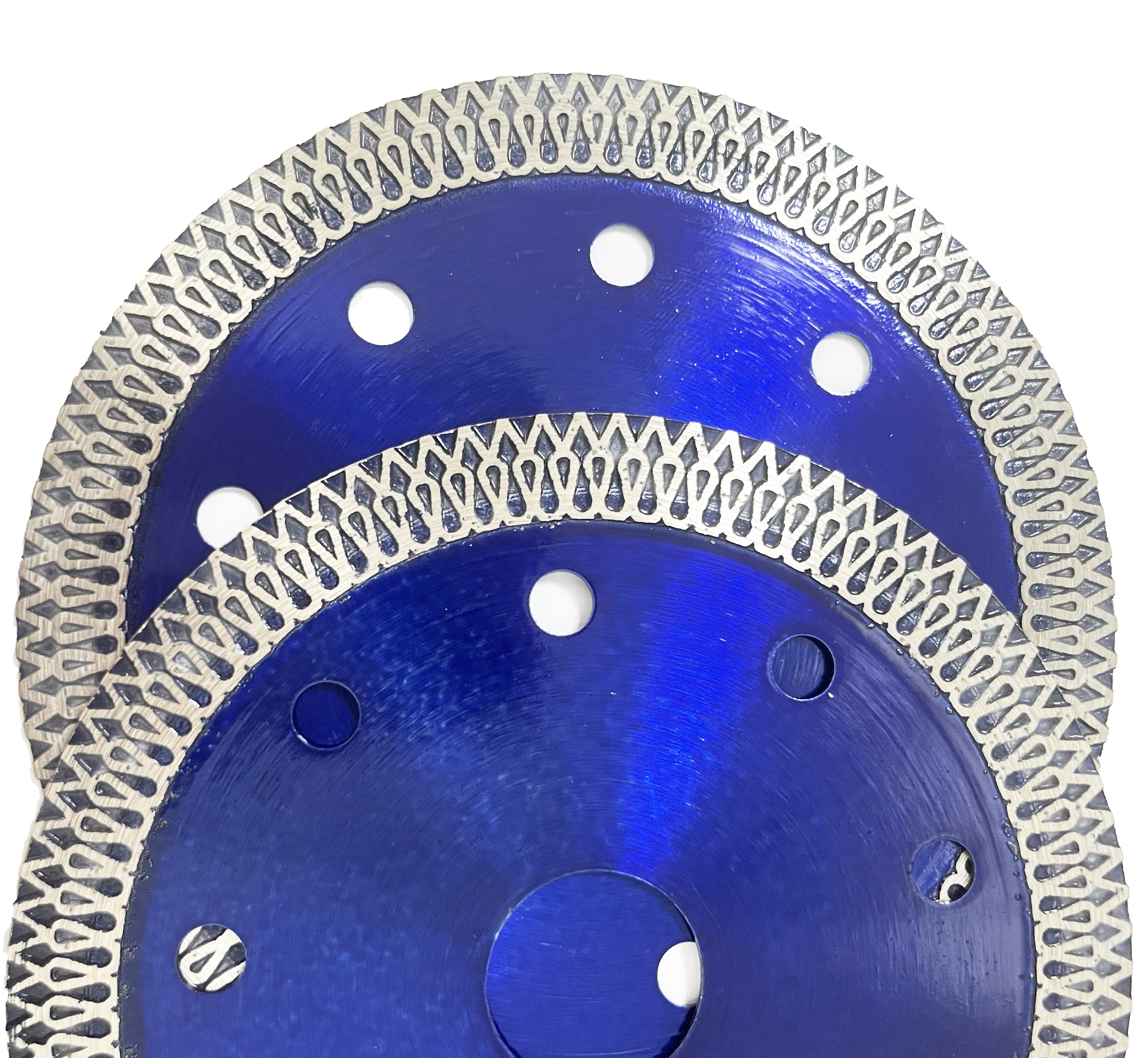 E-Well 110/115/125mm Hot Pressed Turbo X-Shaped Diamond Marble Saw Blade Diamond Cutting Disc for Tile Ceramics