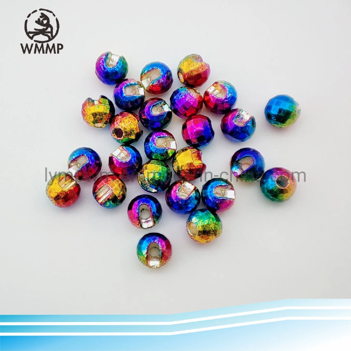 Top Grade Quality Rainbow Tungsten Beads Tungsten Faceted Diamond Slotted Fishing Beads