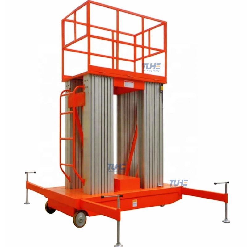 16m Double Mast Aluminium Vertical Lift Can Be Customized CE Hot Sale