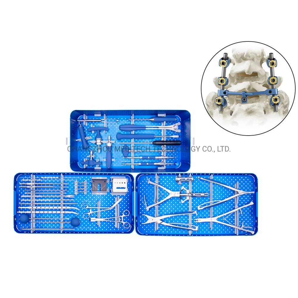 Medical Orthopedic Surgical Instruments 5.5 Spinal Pedicle Screw Instrument Set