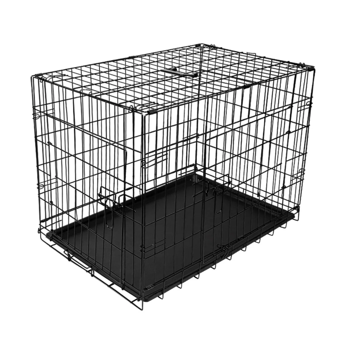 Atacado 3-história 6-Door Breeding Square-Tube Steel Wire Dog Cage Cat Gaiola de Animais