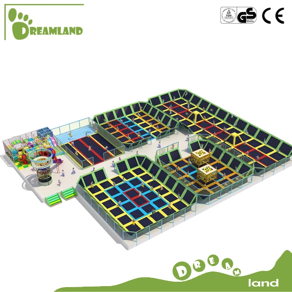Commercial Cheap Free Jump Indoor Trampoline Area Safety Net Jumping Bed Indoor Trampoline Fitness Park for Kids