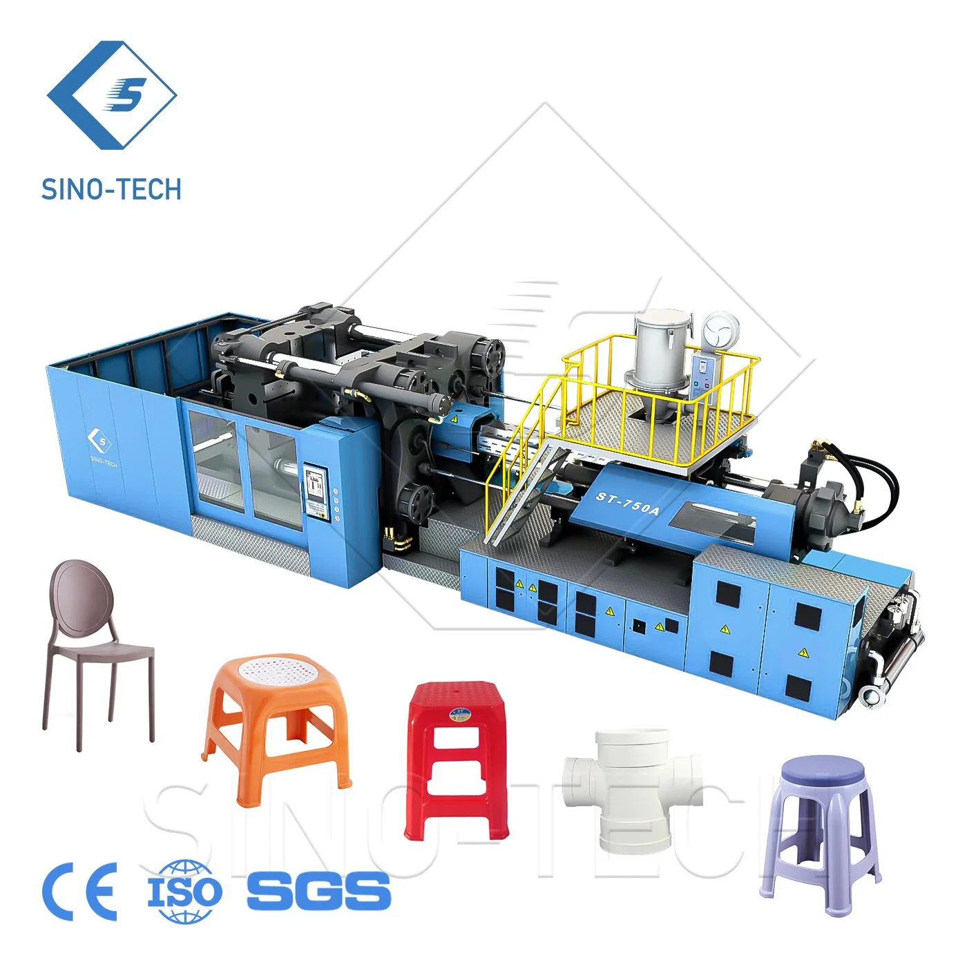 CE ISO Certified Professional Quality 750ton Plastic Fruit Seafood Crate/Various Basket Box Making Injection Mold Molding/Moulding Machine