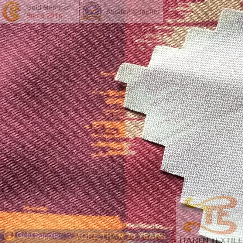 Printed Polyester Satin Fabric for Garment