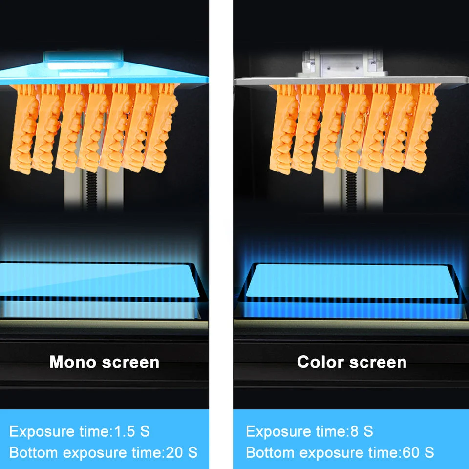 Commerce de gros durcissement UV imprimantes 3D de la résine de soins médicaux dentaires 405nm Modèle de soins dentaires en résine avec rétrécissement inférieur &amp; High Presicion facile de résine de coulée dentaire 1000g