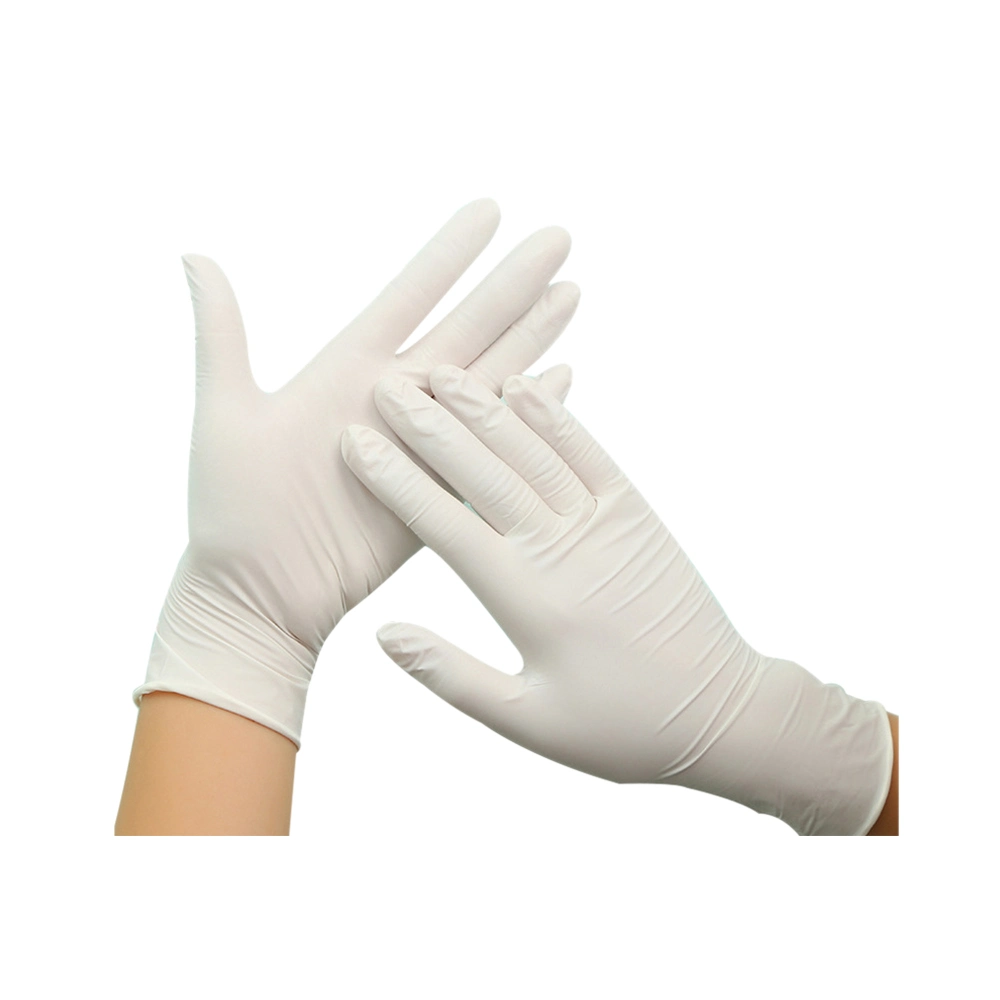 Dental Material Supplies Disposable Latex Gloves Powder-Free Latex Rubber Examination Gloves