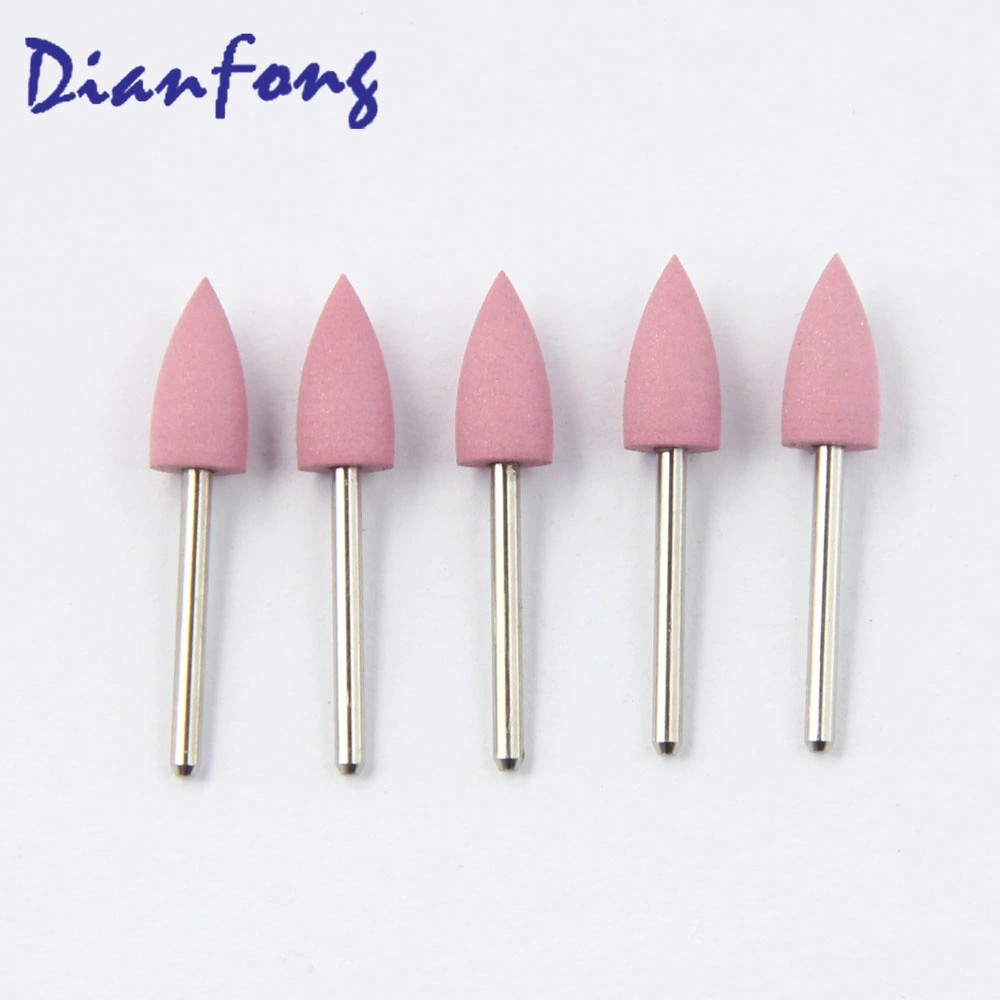 CF103m High quality/High cost performance  Medium Pink Flame Shaped Bur High Speed (FG) Dental Polishing Bur Silicon Polisher for Ceramic