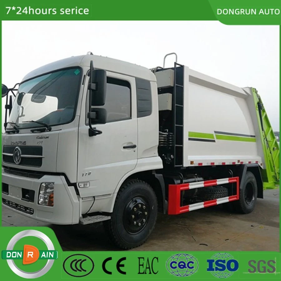 New Model Manufacturer China 6X4 4X2 Small Middle Size 68/10/12/15 Cbm Waste Garbage Collection Compressor and Delivery Rubbish Bin Garbage Truck