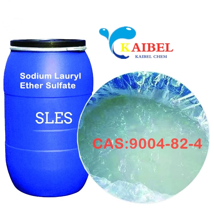 المواد الخام المنظف الصوديوم lauryl Sulathe SLES 70% CAS 68585-34-2