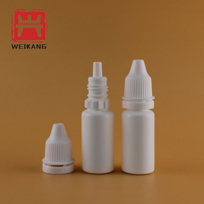 China Manufacturer Eye Pharmaceutical Packaging White PE Eye Dropper Bottle