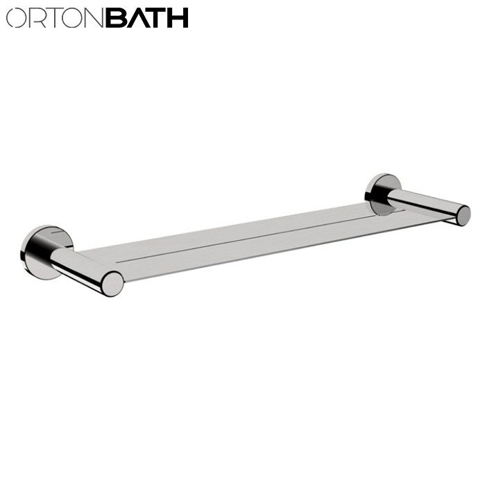 Ortonbath Classic Stainless Steel Round Base Zinc Ss Bathroom Hardware Set Adjustable Towel Bar, Toilet Paper Holder, Towel Ring Bathroom Accessories Towel Bar