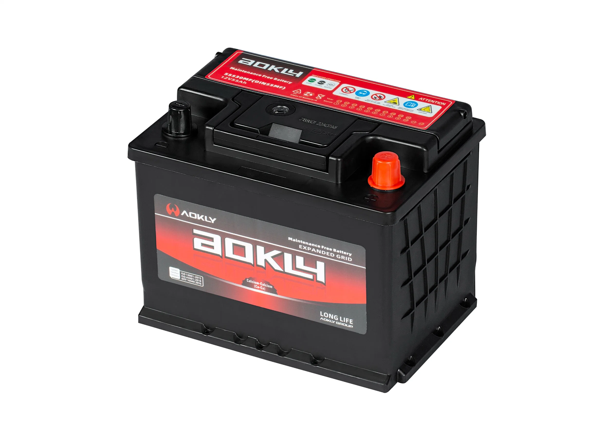 Aokly 55ah Maintenance-Free Mf Automotive Auto Battery for Japan Automobile Car Factory Wholesale/Supplier Price 55530mf (DIN55MF)