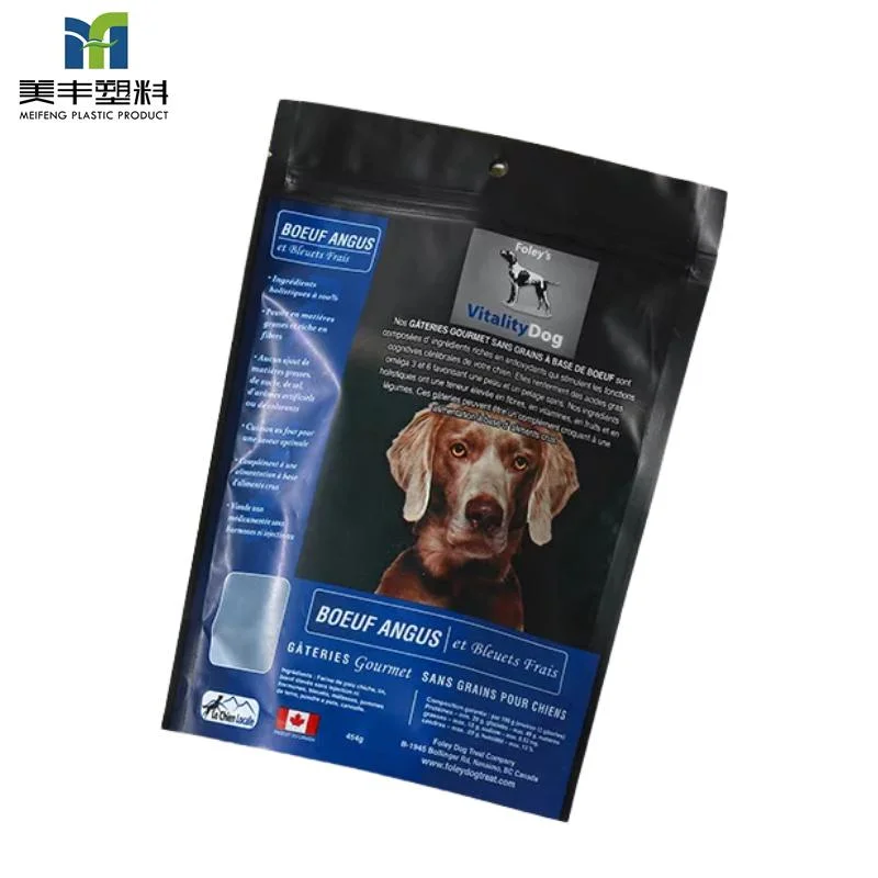 Reciclável Flexível Impressão personalizada Ziplock Mylar Cão Pet Cat Snacks trata alimento plástico laminado alimentos doces Embalagens Café Pouch