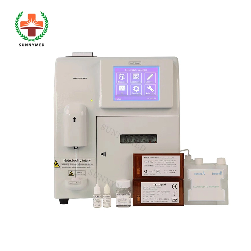 Sy-B030d'un équipement de diagnostic de laboratoire médical ISE électrolyte Analyzer avec le réactif de gratuit