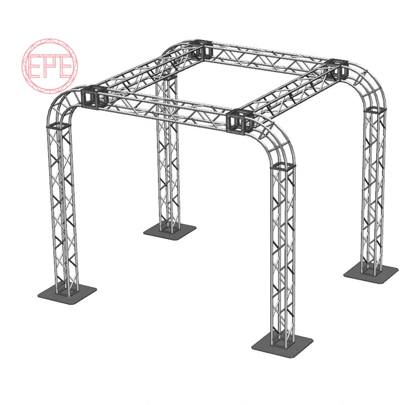 Aluminum Lighting Portable Mobile Event Concert Wedding Display Stage Equipment Truss with Roof System and Hoist Rigging