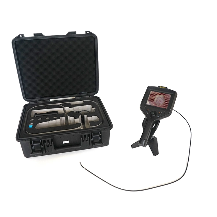 Ordinateur de poche tourner 360 degrés à 4 voies d'endoscope industriel articulé Endoscope caméra Videoscope Serpent