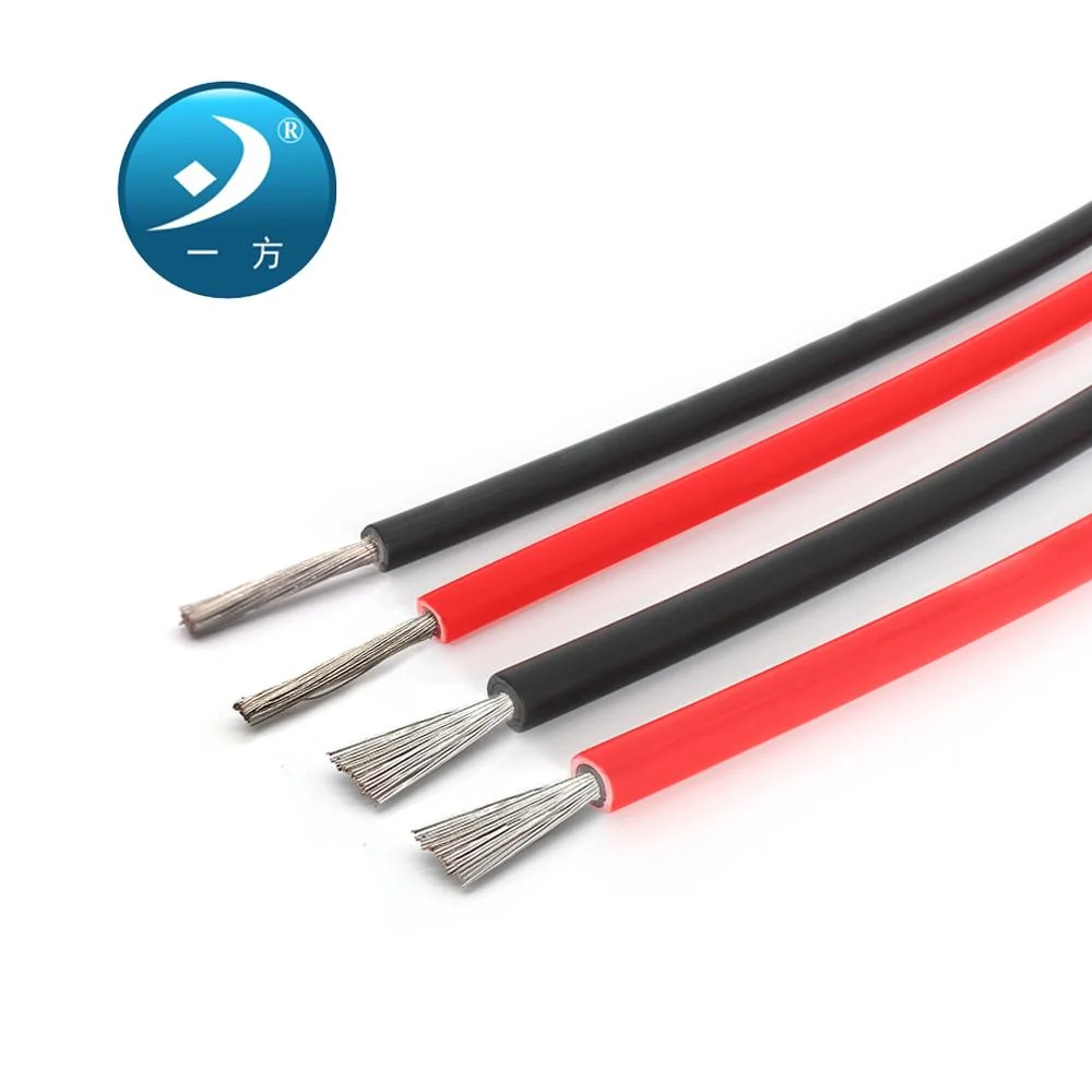 PV XLPE Wire 10 AWG 6mm2 Solar Cable Red or Black PV Cable Wire with Copper Conductor XLPE Jacket