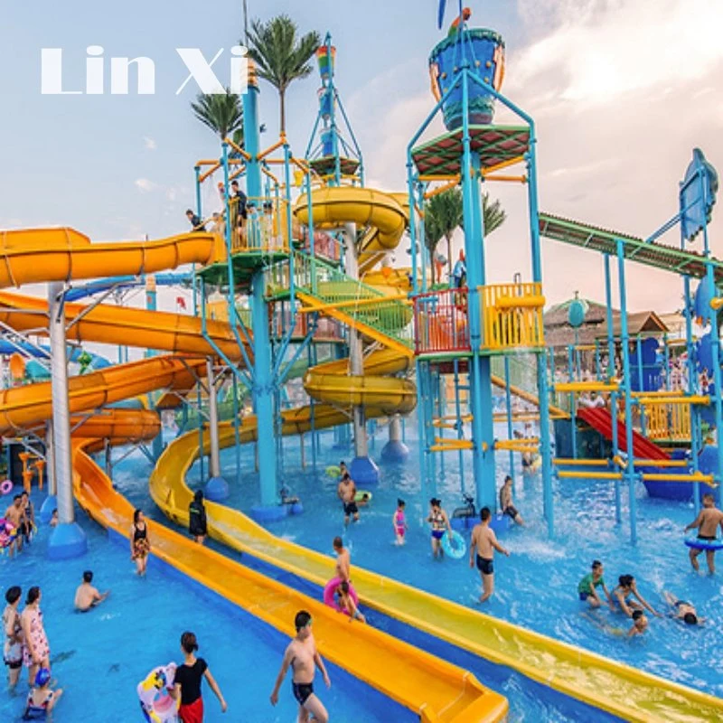 Customized New Outdoor Adult Water Park Fiberglass Forest Slide Children's Amusement Park Sports Equipment