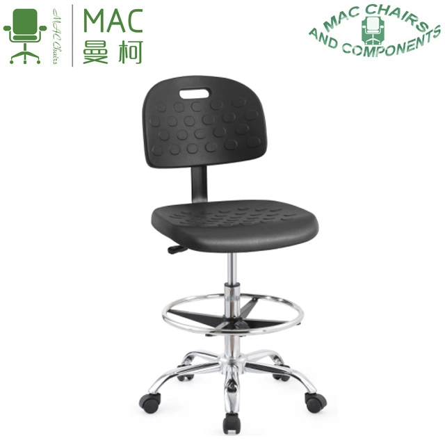 PU Leather Clean Workshop Room Lab Task Chair