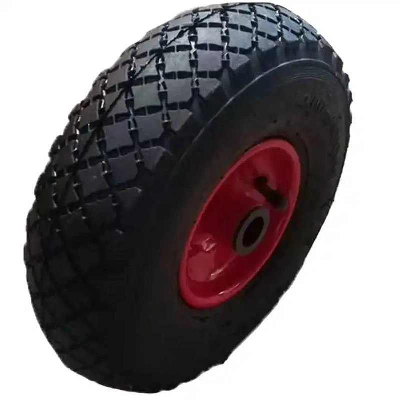 Wheel Barrow Pneumatic 3.00-4 Rubber Wheel Tyre for Garden Wagon Cart Trolley Wheelbarrow