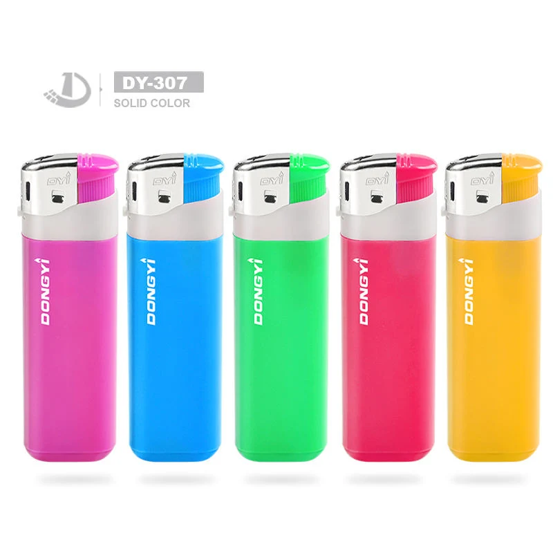 Premium Solid Color Shaodong Longfeng Plastic Gas Electronic Lighter