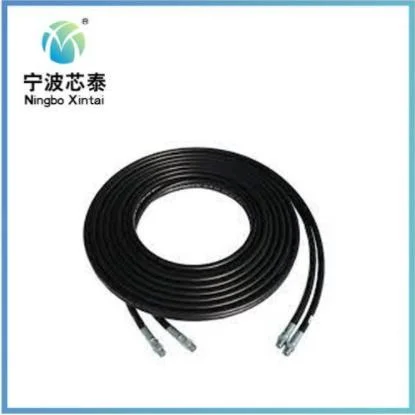 4 Wire Spiral Hydraulic Rubber Hose DIN4sp Flexible Pipe Assembly SAE Staplelok Fitting NPT