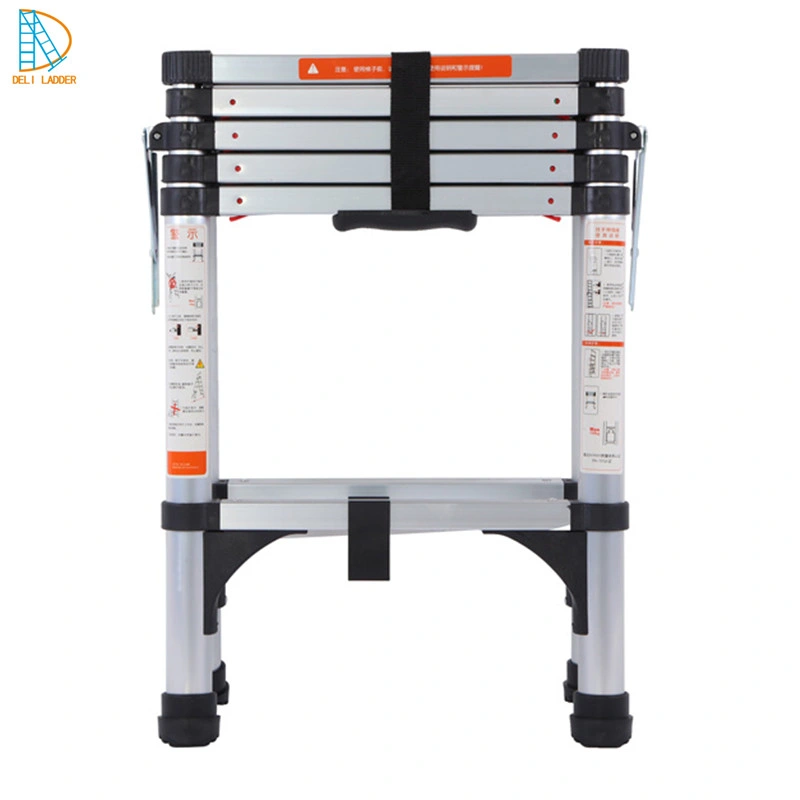 a Type Retractable Household Aluminium Telescopic Ladder Stairs