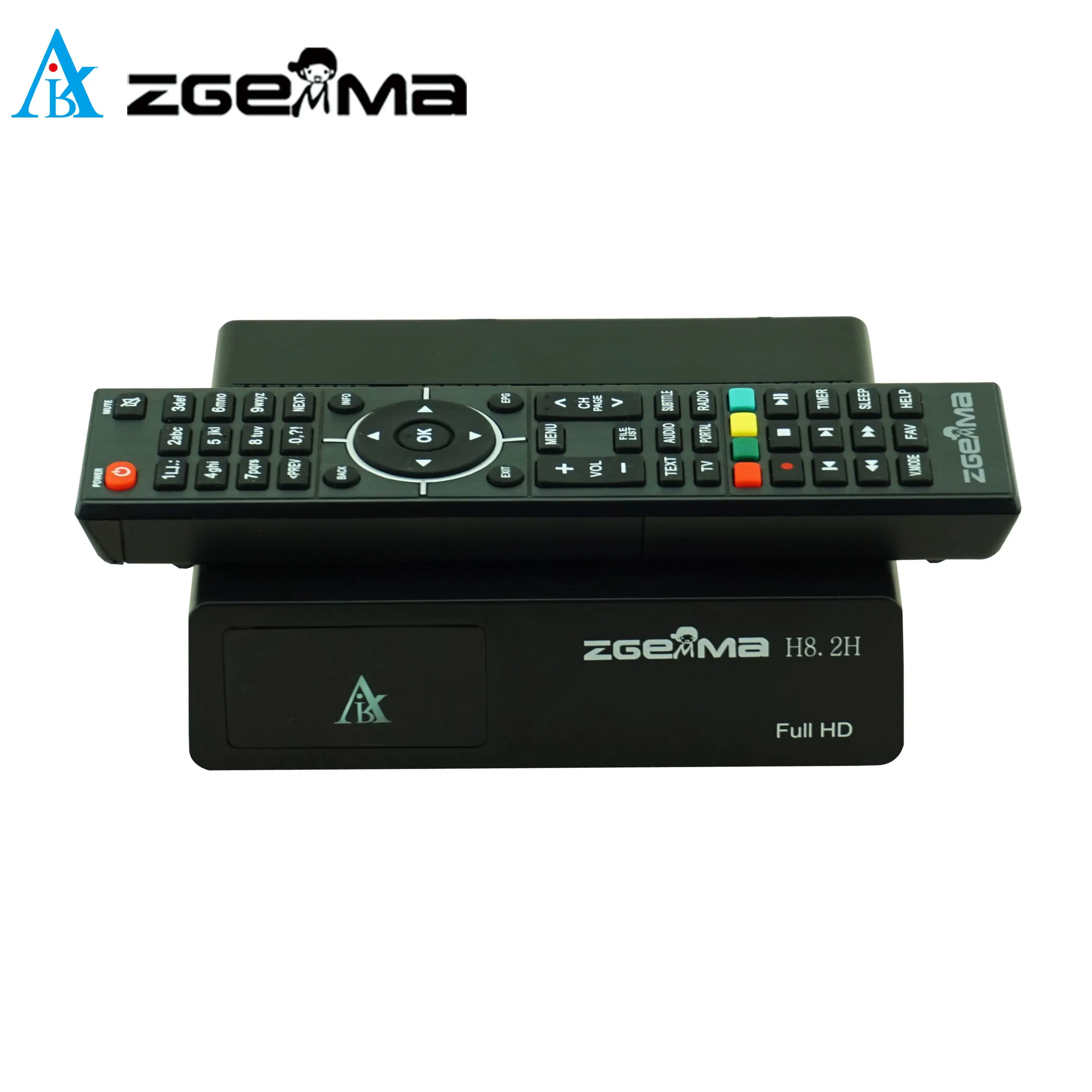 Receptor de TV vía satélite H8.2h Zgemma - Alta definición 1080p de resolución, construido en la DVB-S2X + DVB-T2/C Tuner