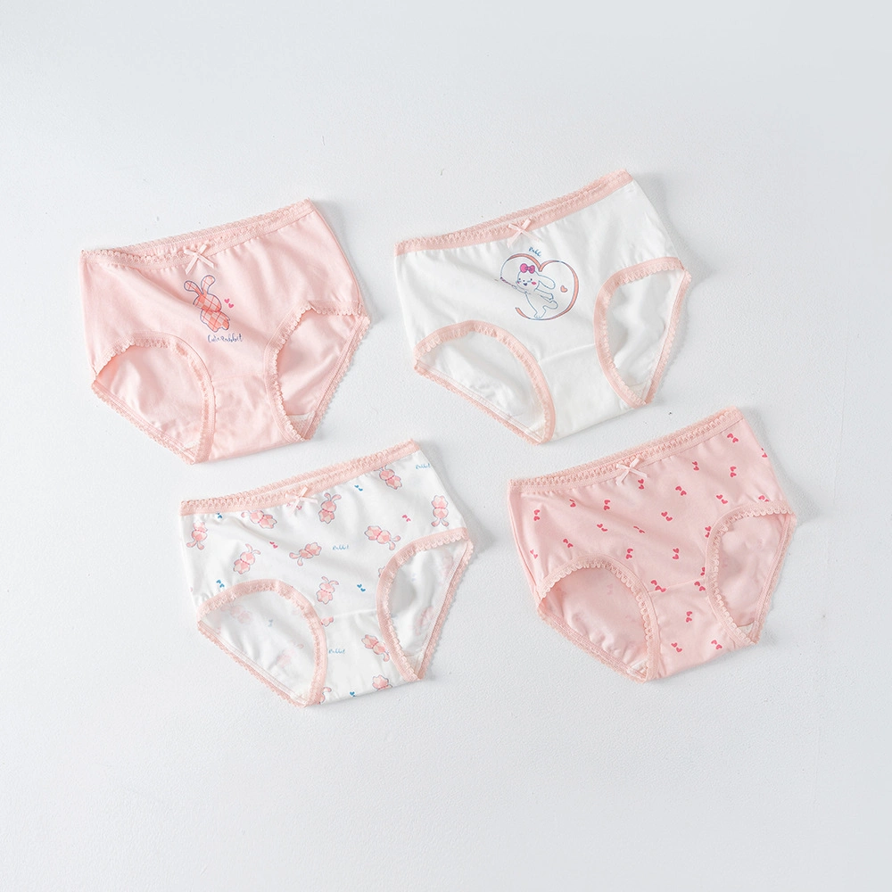 Baby Underwear Cotton Antibacterial Cartoon Briefs Cute Bear 4-Short