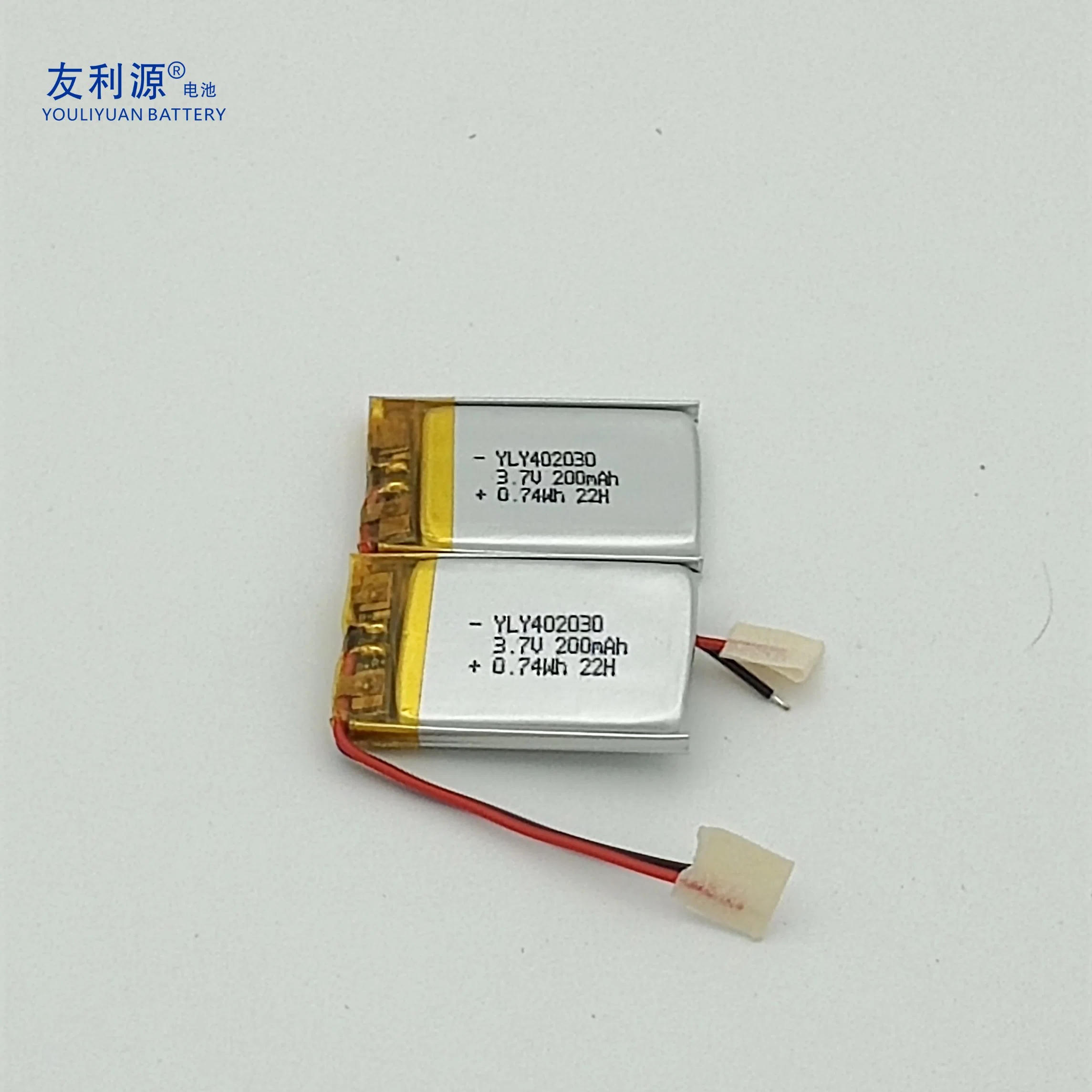 Factory Lithium Polymer Battery 402030 3.7V 200mAh Lipo Li-ion Battery for Mobile Phone/Iot Device/GPS Tracking/Hearing-Aid/Earphone