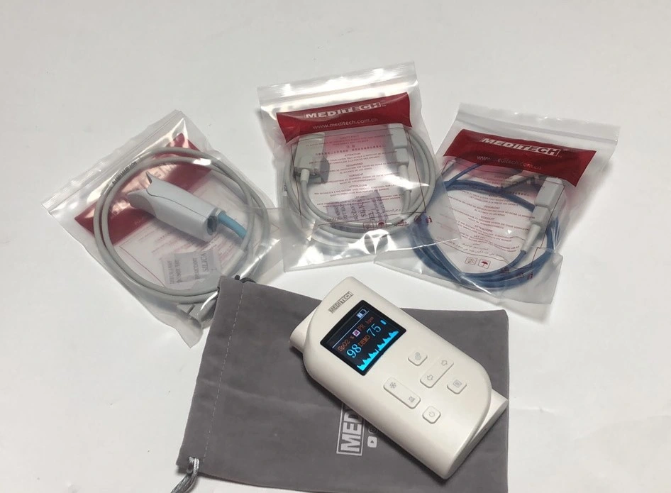 CE Approved Handheld SpO2 Monitor with Audible and Visible Alarm