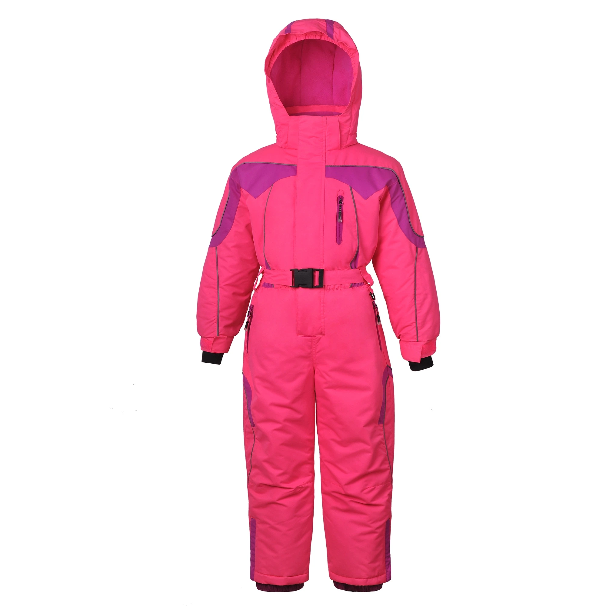 Children Apparel Fashion Outdoor Waterproof Winter Hoodies Pink Ski Whole Sweat Suit