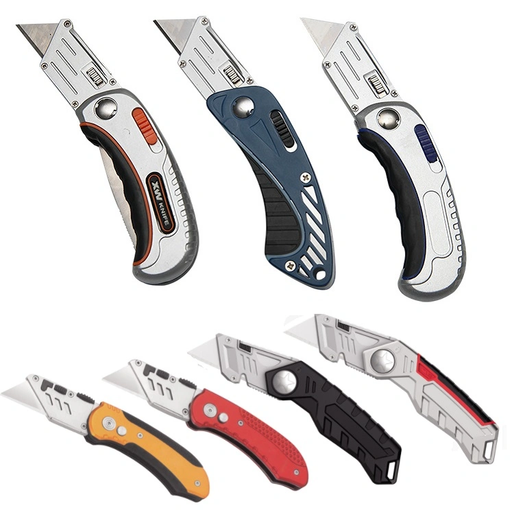 Folding Utility Knife Back-Lock Light Weight Quick Change