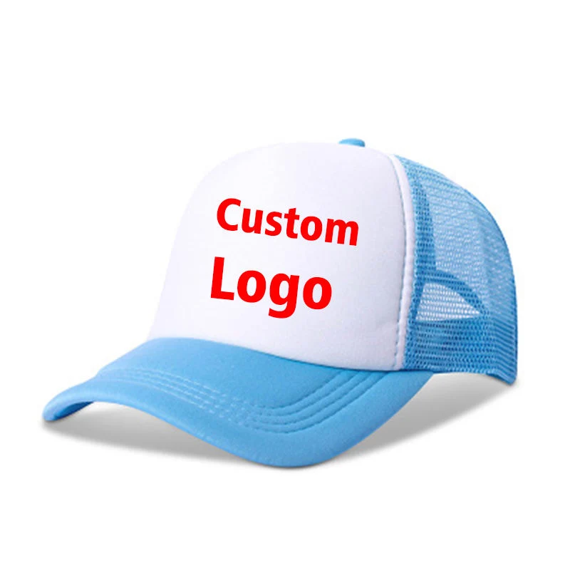 Venta caliente Sublimationtrucker Hat malla de la imagen del logotipo de impresión personalizada camionero tapa