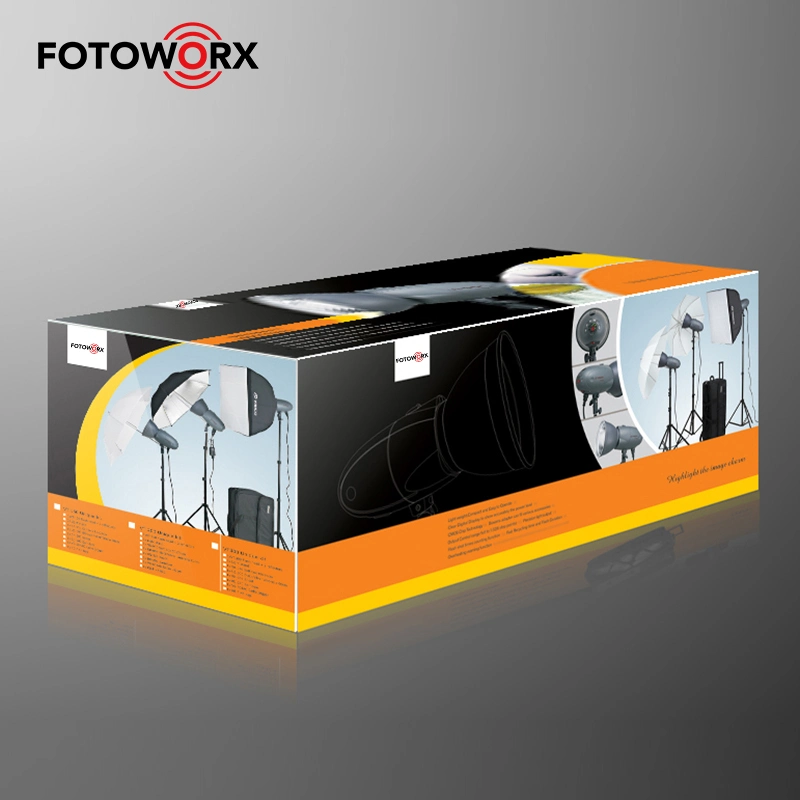 Fotoworx 300W Kit de boîte souple lumineuse pour studio Fotoworx