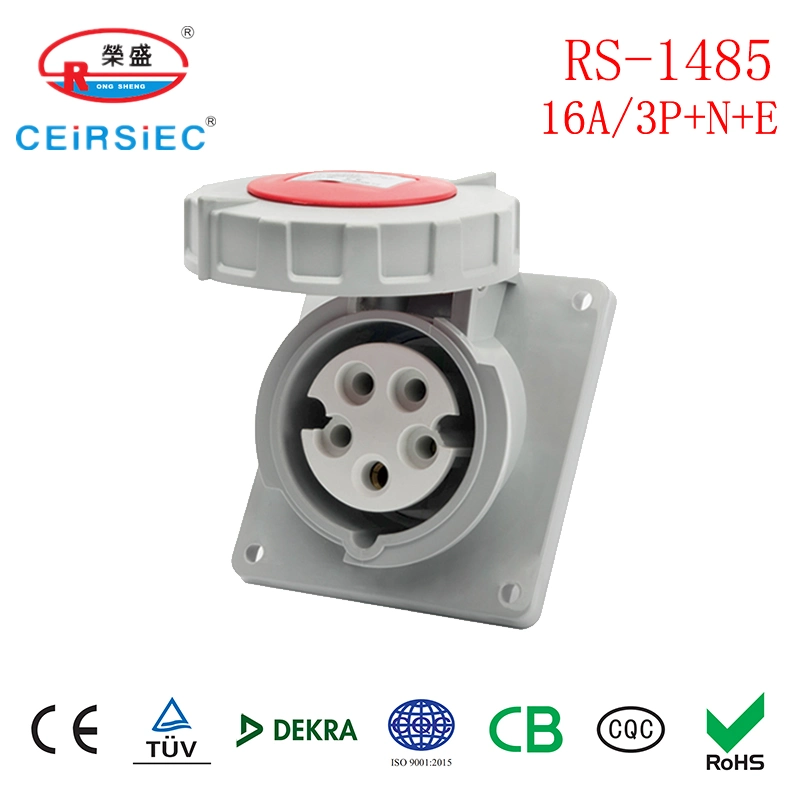 16A 5 Pin Waterproof Industrial Socket for Good Quality Hot Sale RoHS Surface Socket