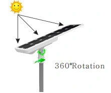 China Solar Power Energy 30W 40W 50W 60W 80W 100W All in One LED Solar Street Light Integrated Solar Road Park Garden Lamp