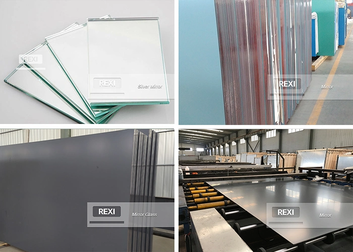 Silber Aluminium Aluminium Doppelt Beschichtete Kupfer Frei Spiegelglas Dekorativ Badsicherheit klar Float Antike Spiegel Blatt 2mm 3mm 4mm 5mm 6mm