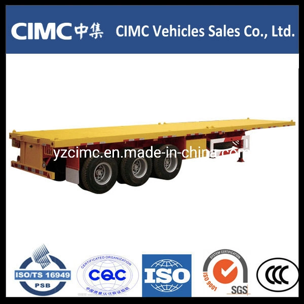 CIMC Flatbed Container Dump Tipper Regrigerator Low Bed Cement Fuel Tanker Semi Trailer