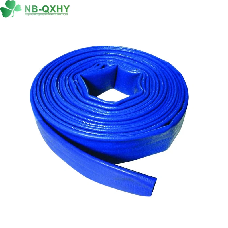 El espesor de alta azul la manguera de PVC flexible Layflat