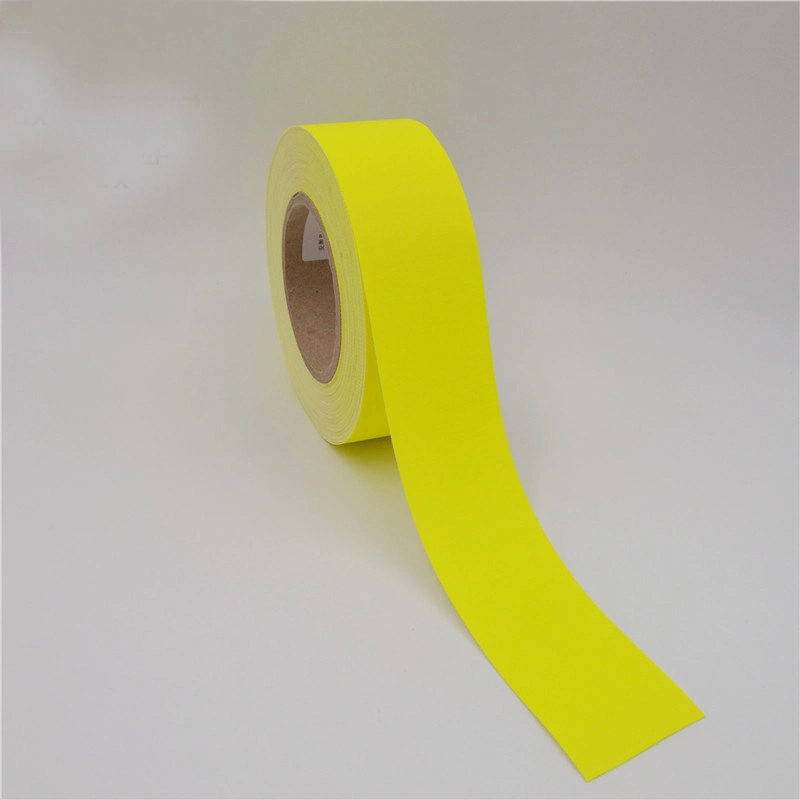 Fluorescent Yellow Flame Retardant Grade Cotton Reflective Warning Tape