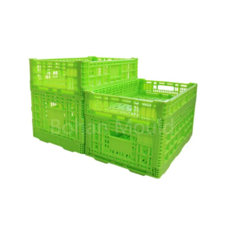 High quality/High cost performance Plastic Injection Molding Mould for Foldable Crate Turnover Box