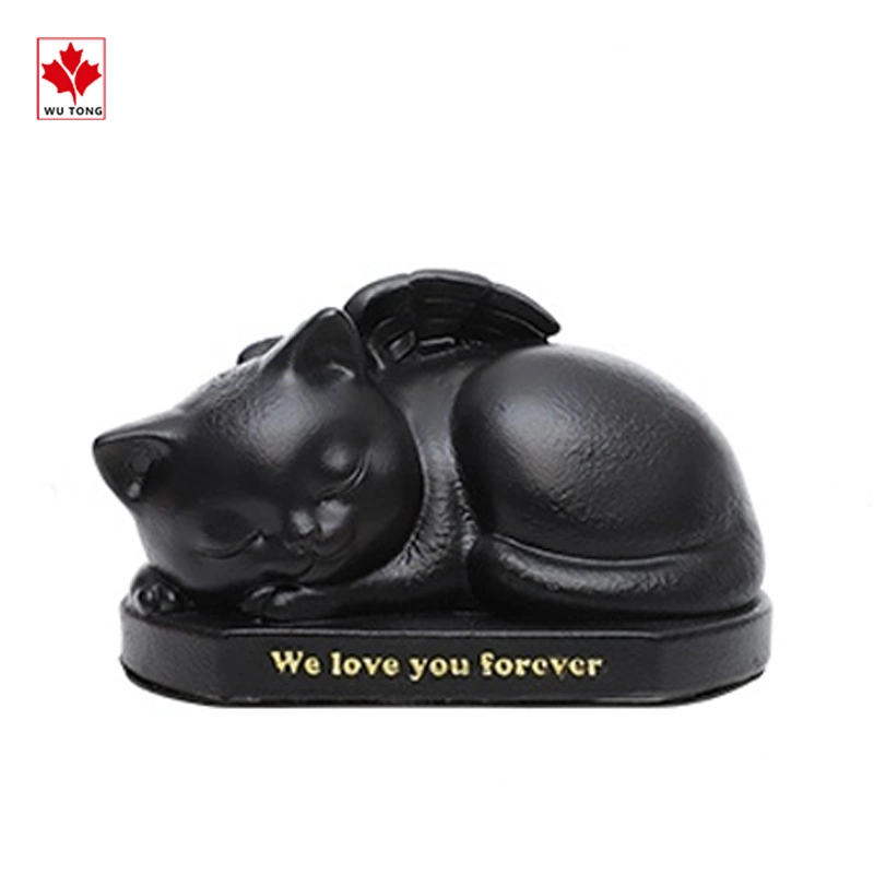 Nuevo diseño ornamentos de jardín resina Animal Pet Urns Gato pequeño Urns de perro de urna para la colección de animales Ashes