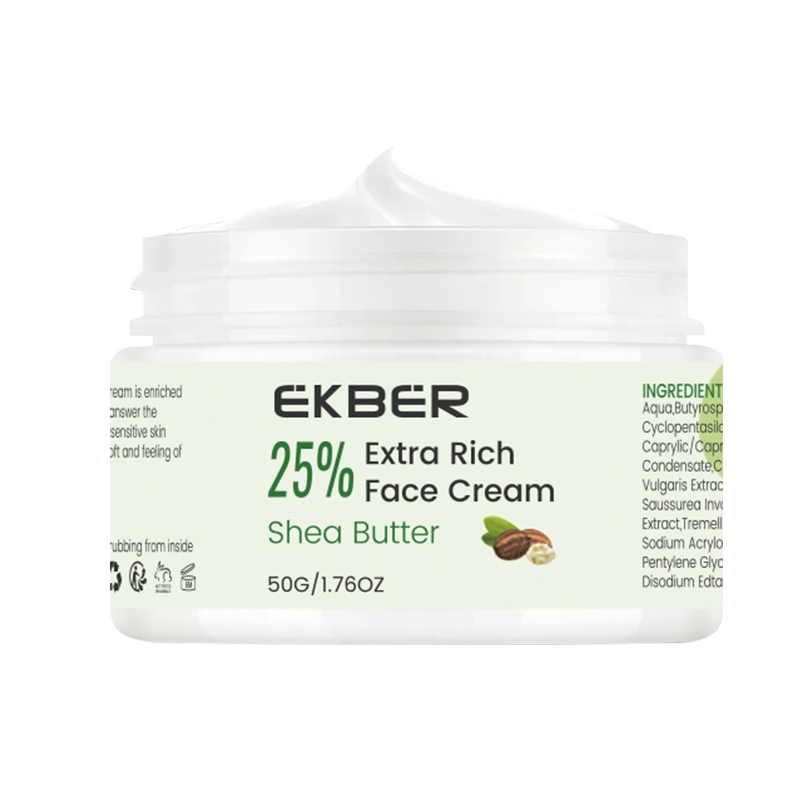 Skin Care Moisturizing 25% Extra Rich Shea Butter Face Cream for Women Facial Nourishment