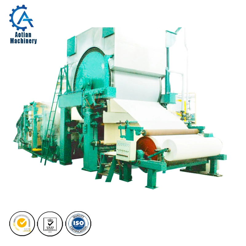 2400mm Waste Book Recycling Full Automatic Toilet Paper Machine