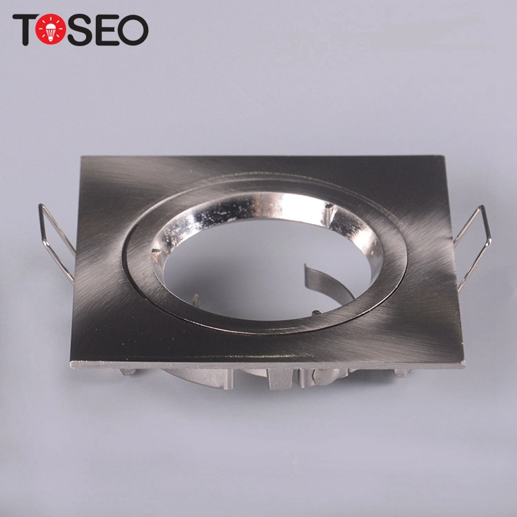 Aluminum Square Deisgn Black White GU10 Mr 16 Downlight Ceiling Flat Down Light