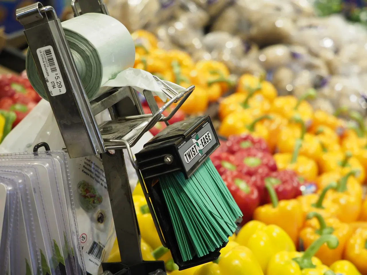 PLA compostable fruits sacs de légumes biodégradable plastique transparent Flat Top Sac alimentaire pour l'emballage des légumes