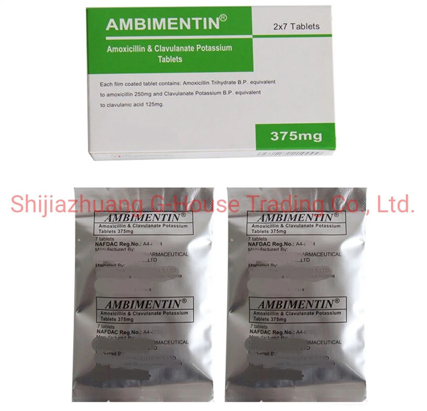 La amoxicilina y clavulanato de potasio tabletas medicamento terminado drogas farmacéuticos