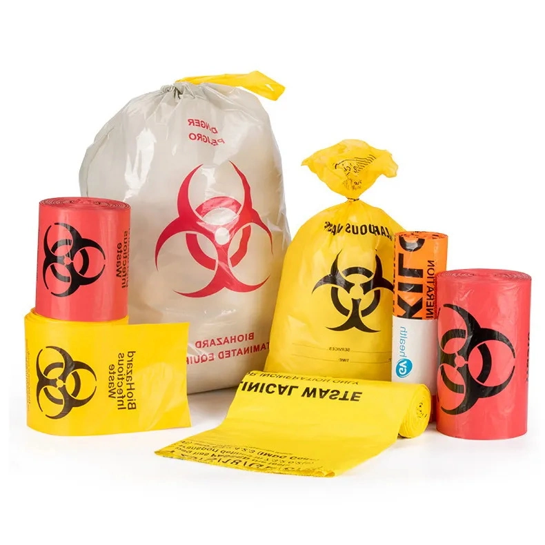 Plastic Medical Trash Bags Disposal Biohazard Bags Price Waste Garbage Bags Autoclavable